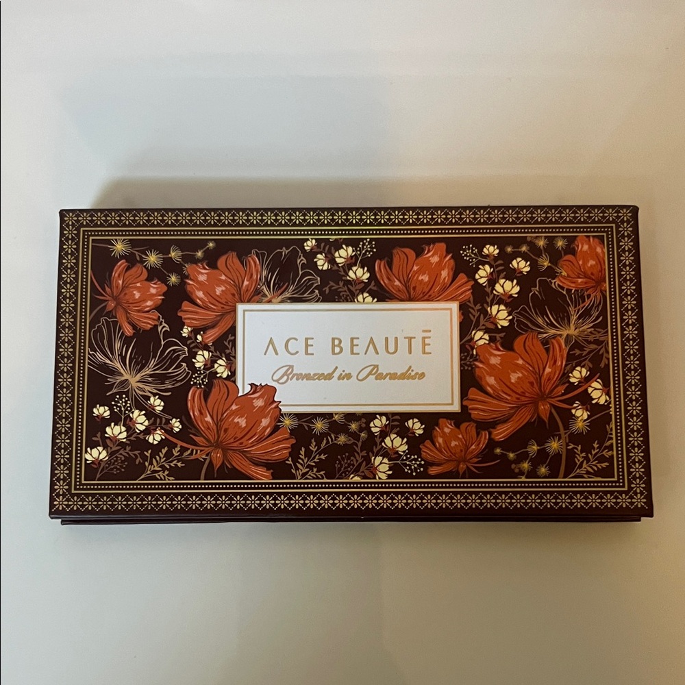 Ace Beauté Bronzed in Paradise Palette - Floral Bronze Packaging